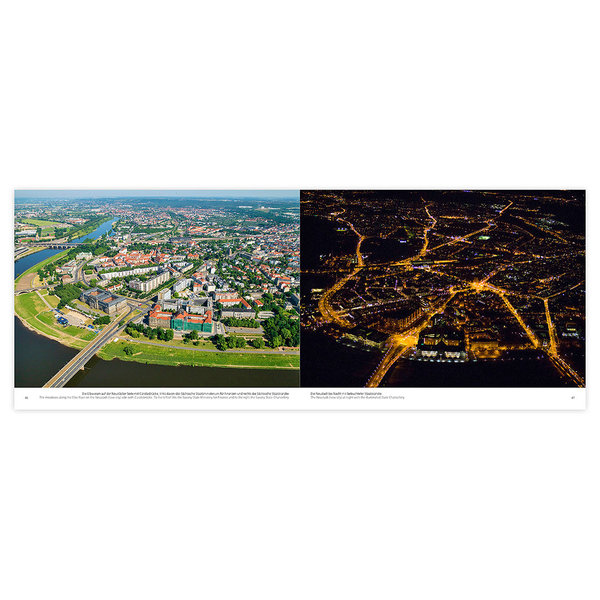 Bildband Dresden von oben | Tag und Nacht
