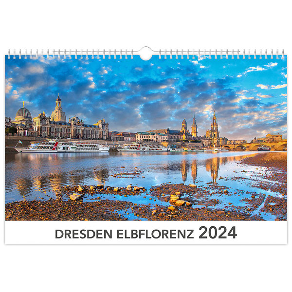 Premium-Kalender Dresden Elbflorenz 2024 | 45 x 30 cm