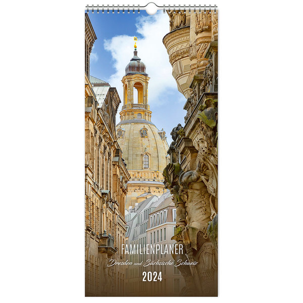 Familienplaner Dresden und Sächsische Schweiz 2024 | Kalender | 20 x 44 cm
