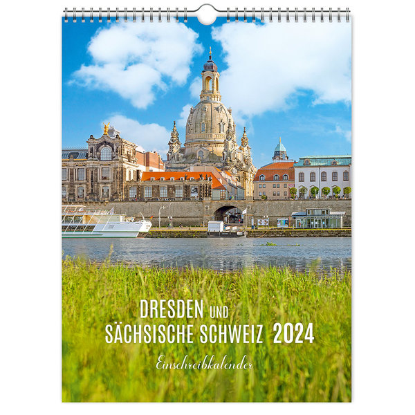 Einschreibkalender Dresden und Sächsische Schweiz 2024 | 30 x 40 cm | Planer