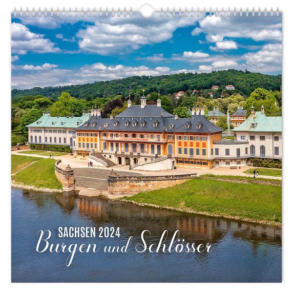 Kalender Burgen und Schlösser Sachsen 2024 | 30 x 30 cm